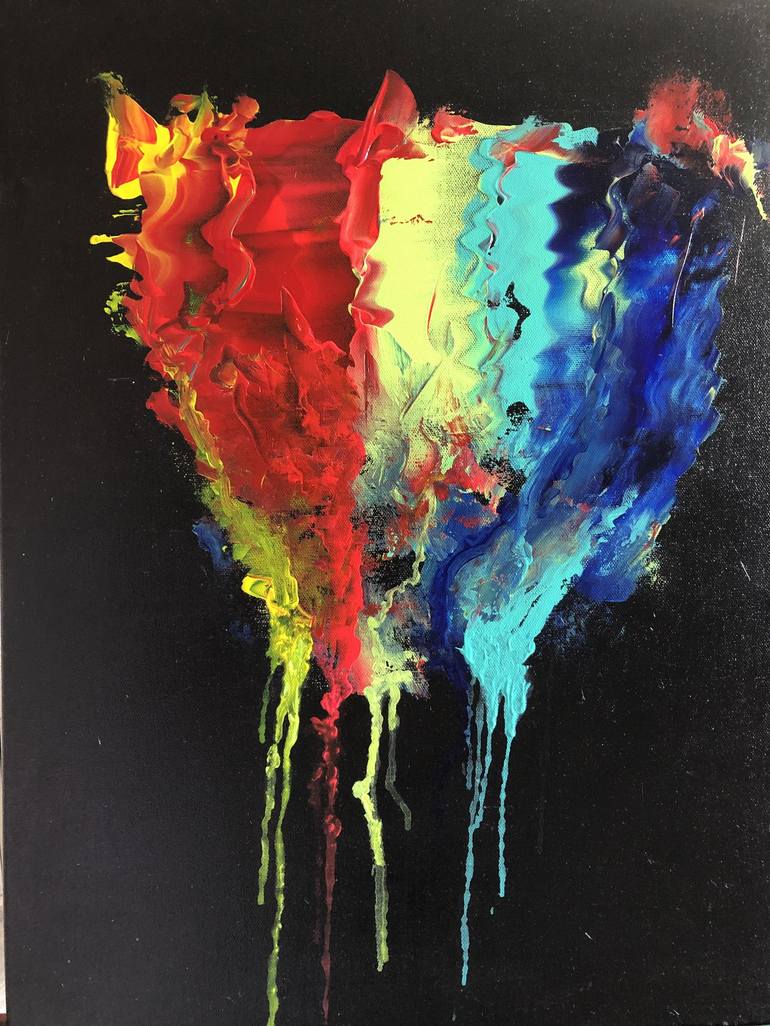 Original Abstract Expressionism Fantasy Paintings by Alina Mikhaylova