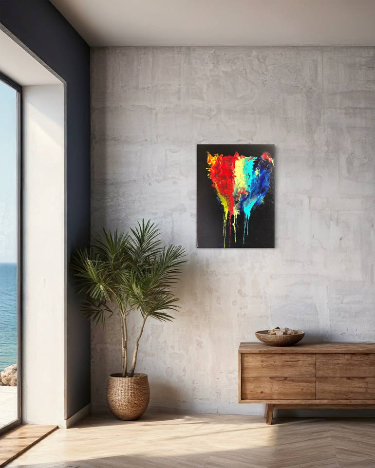 Original Abstract Expressionism Fantasy Painting by Alina Mikhaylova