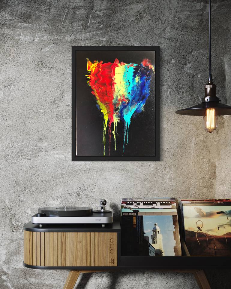 Original Abstract Expressionism Fantasy Painting by Alina Mikhaylova