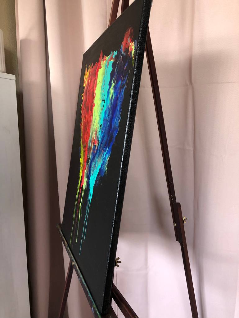 Original Abstract Expressionism Fantasy Painting by Alina Mikhaylova