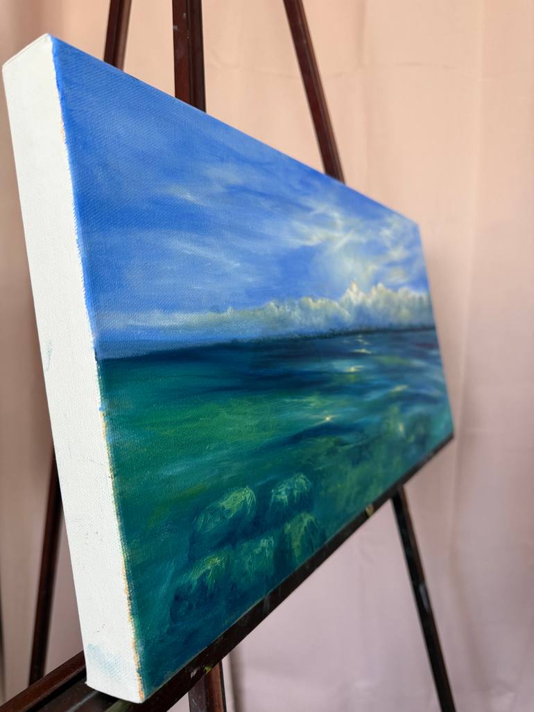 Original Contemporary Seascape Painting by Alevtina Mikhaylova