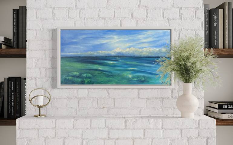 Original Contemporary Seascape Painting by Alevtina Mikhaylova