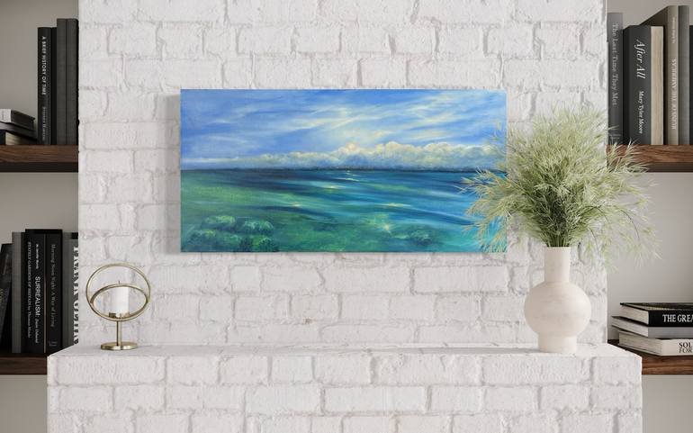 Original Contemporary Seascape Painting by Alevtina Mikhaylova