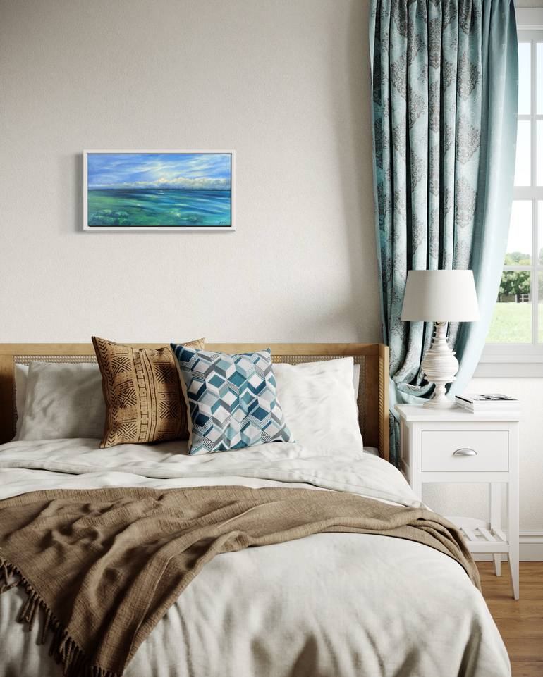 Original Contemporary Seascape Painting by Alevtina Mikhaylova