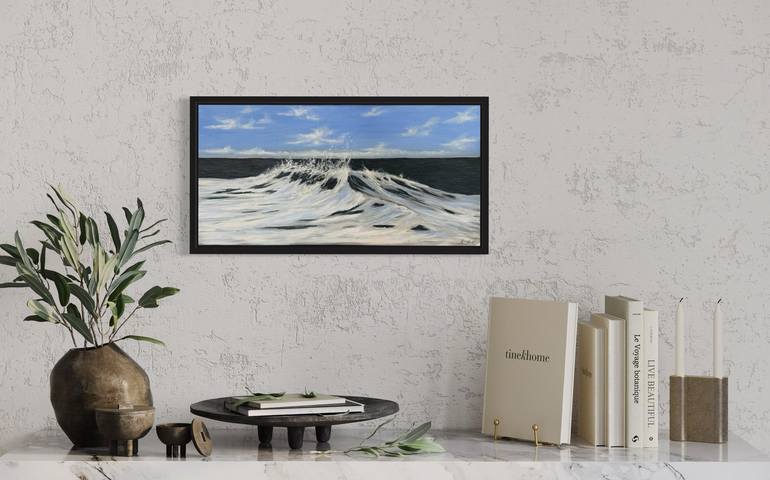 Original Contemporary Beach Painting by Alina Mikhaylova