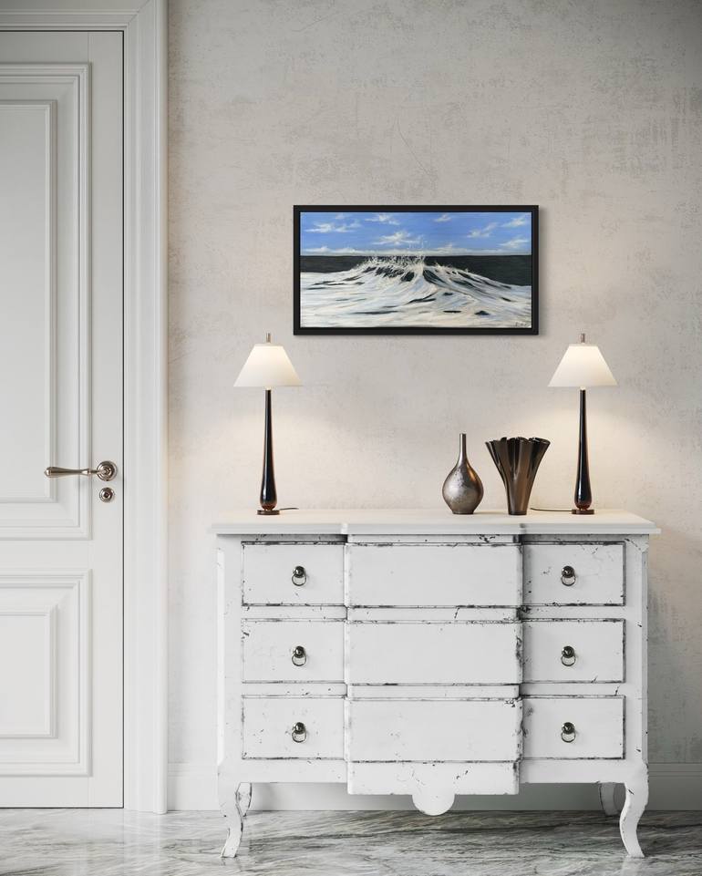 Original Contemporary Beach Painting by Alina Mikhaylova