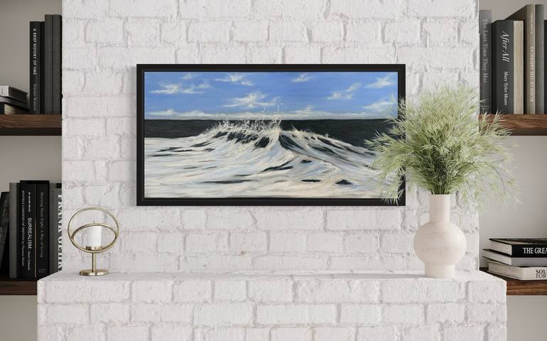 Original Contemporary Beach Painting by Alina Mikhaylova