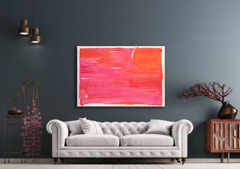 Sunset Serenity Painting by Charlotte Naylor | Saatchi Art