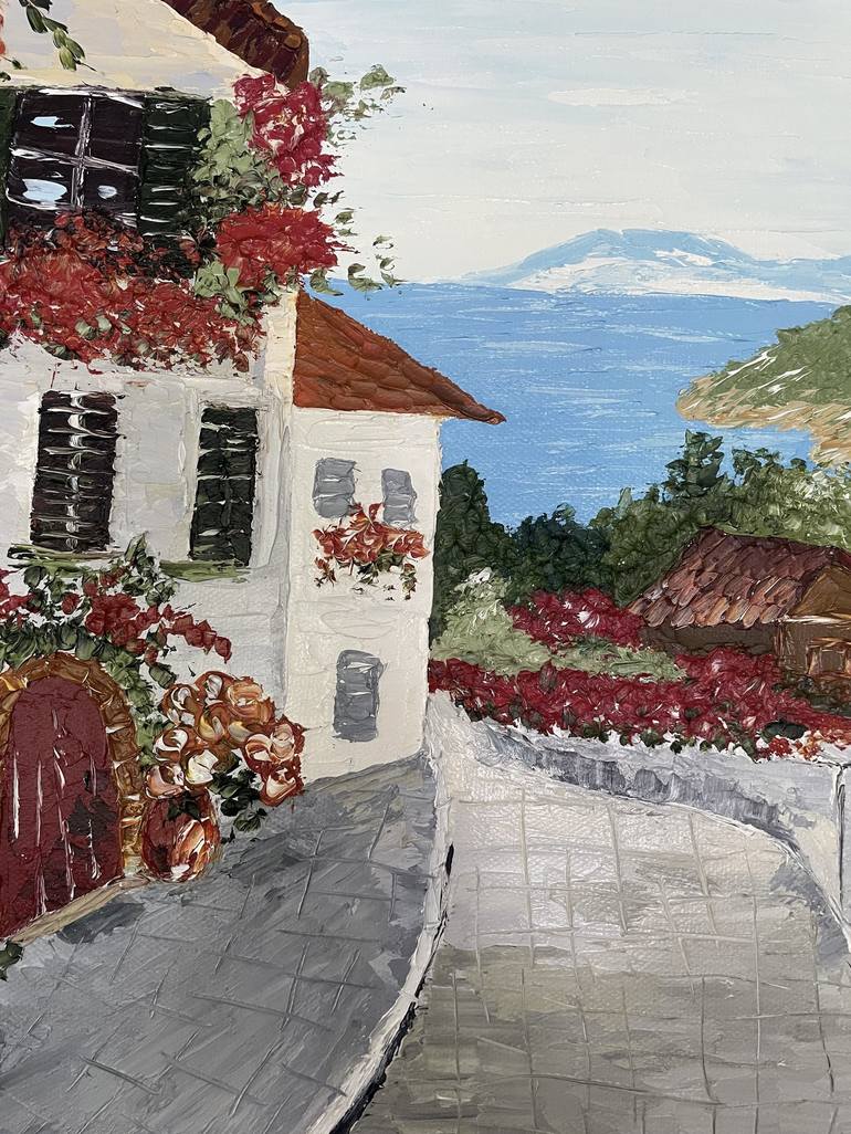 Original Abstract Landscape Painting by Tetiana Honcharenko