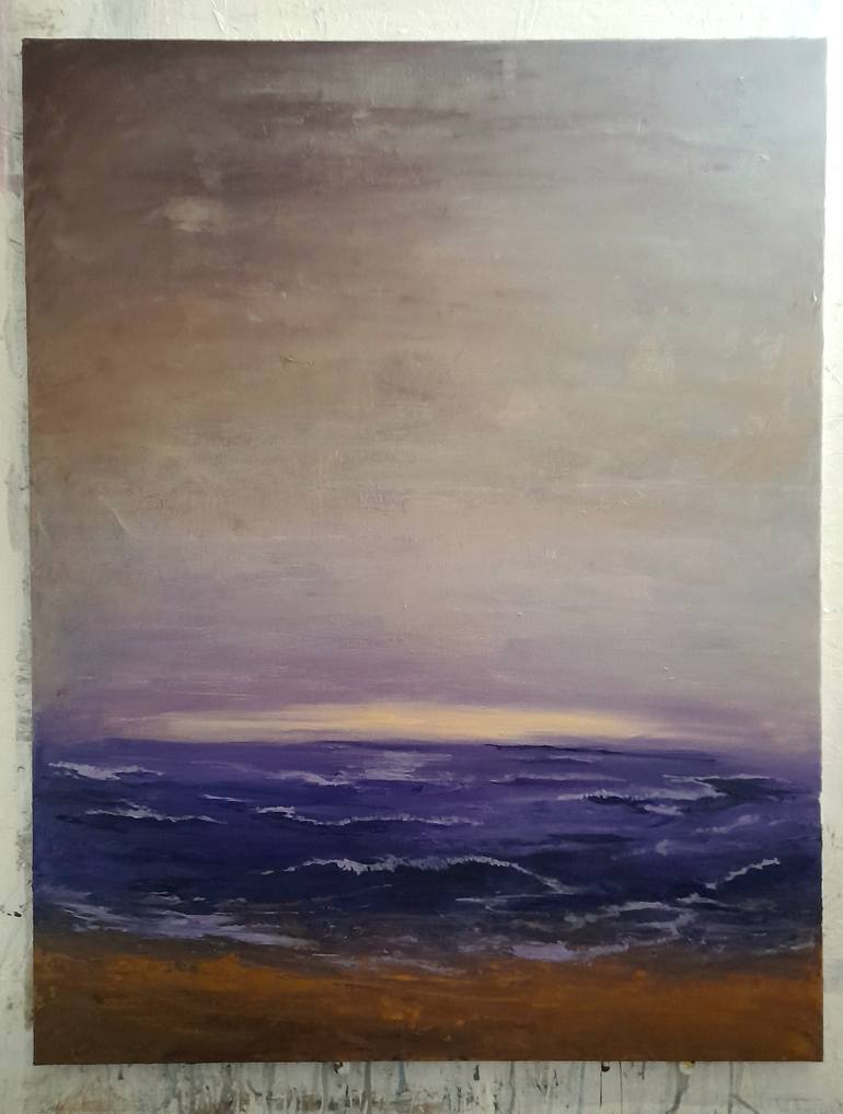 Original Abstract Seascape Painting by Alessio Mariotto