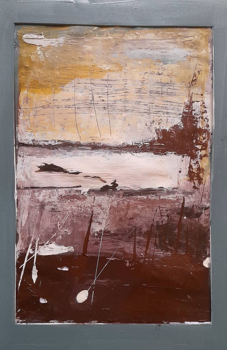 Original Abstract Expressionism Landscape Painting by Alessio Mariotto