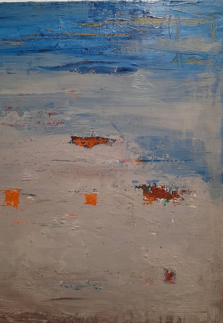 Original Color Field Painting Abstract Painting by Alessio Mariotto