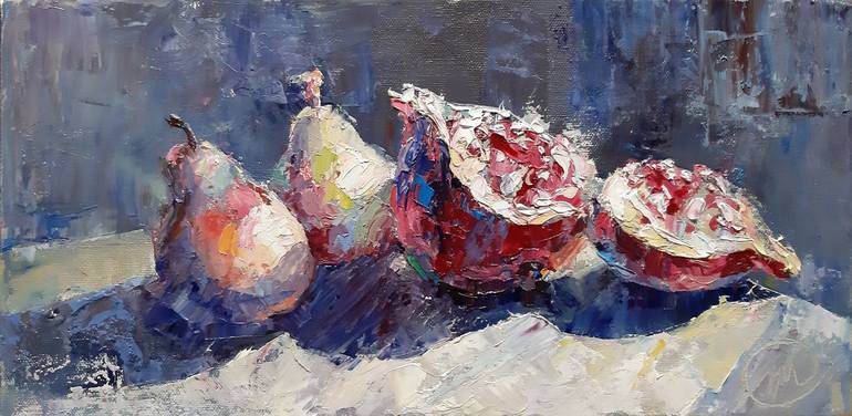 Original Impressionism Food Painting by Michael Michajlov