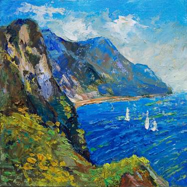 Print of Impressionism Seascape Paintings by Michael Michajlov