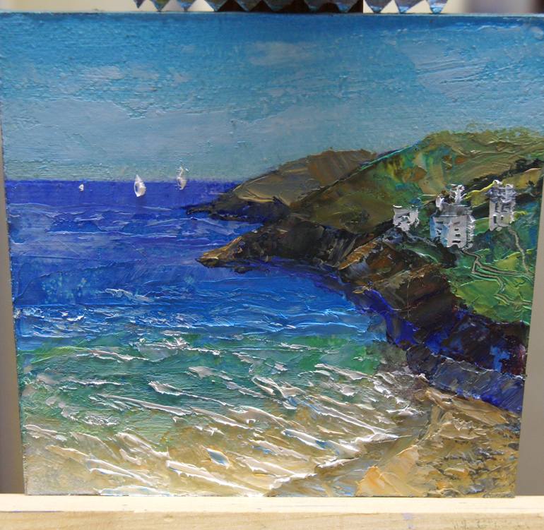 Original Expressionism Seascape Painting by Michael Michajlov