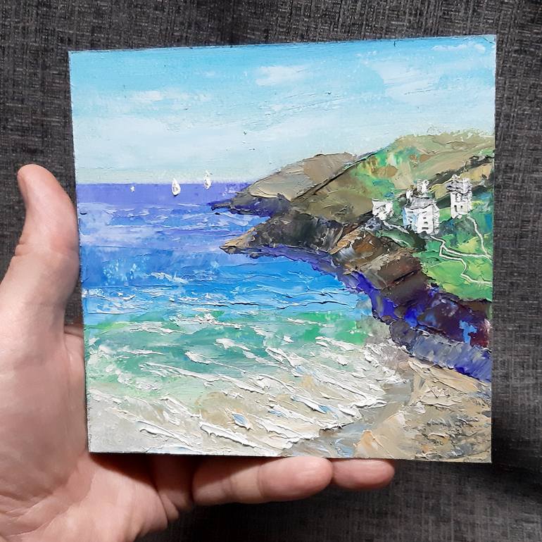 Original Expressionism Seascape Painting by Michael Michajlov