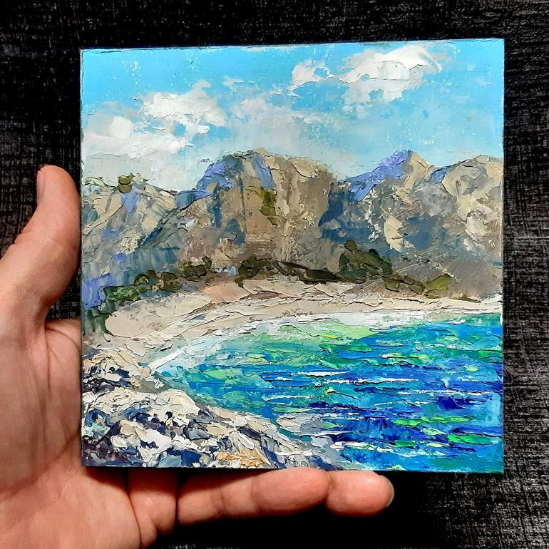 Original Neo-impressionism Seascape Painting by Michael Michajlov