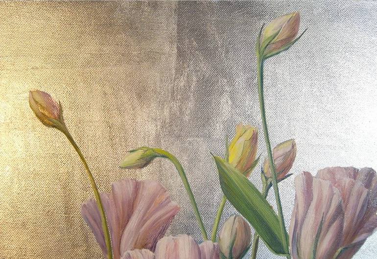 Original Art Nouveau Floral Painting by Michael Michajlov