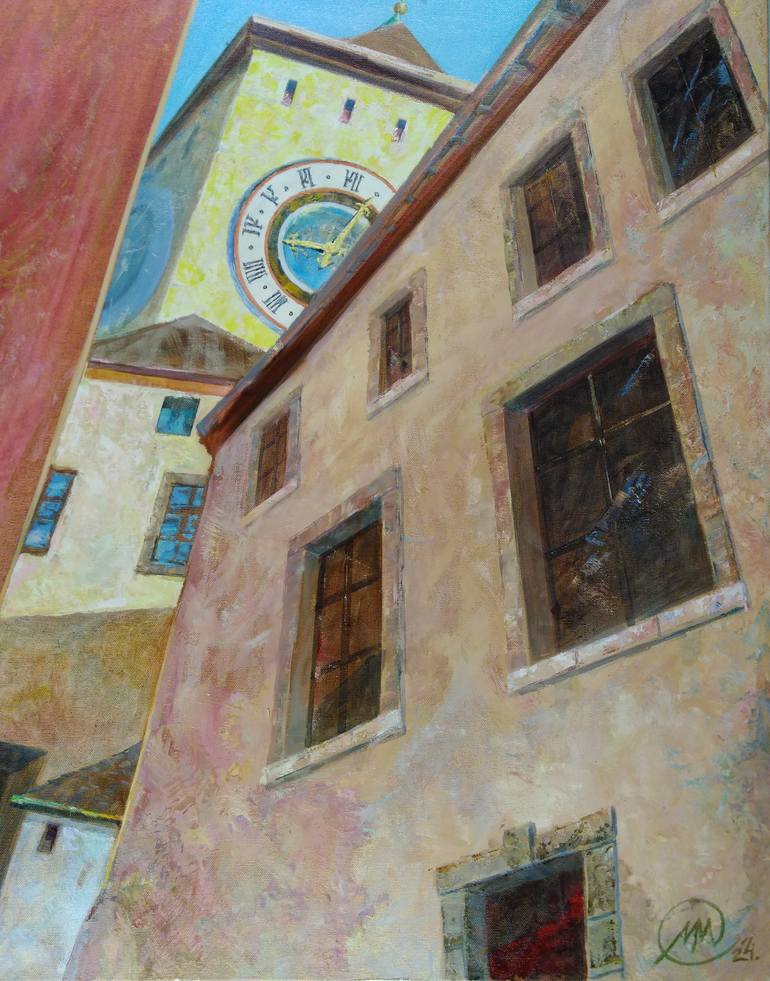 Original Impressionism Abstract Painting by Michael Michajlov