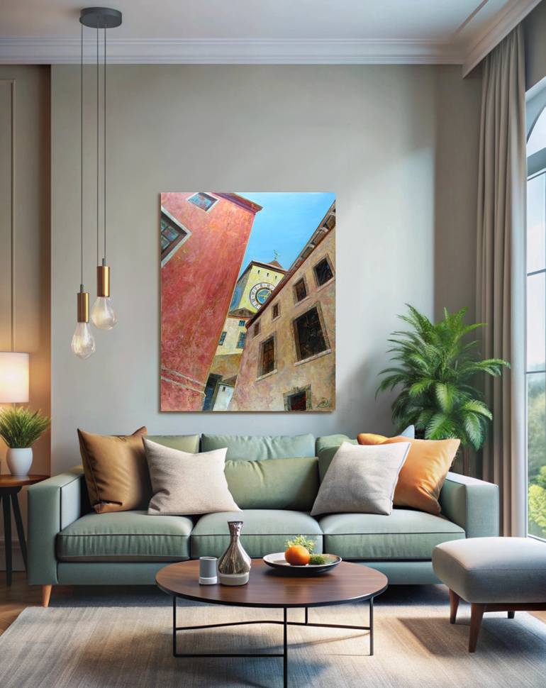 Original Impressionism Abstract Painting by Michael Michajlov
