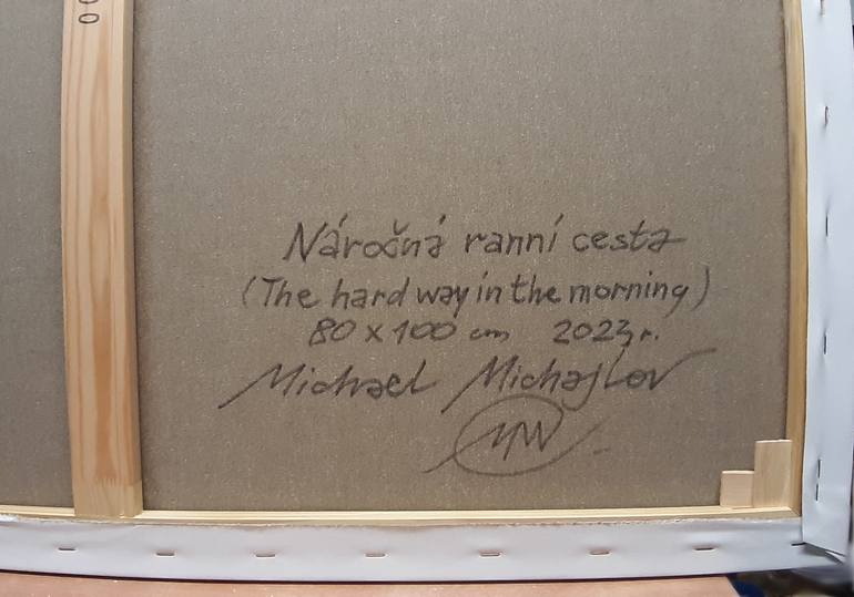 Original Surrealism Children Painting by Michael Michajlov