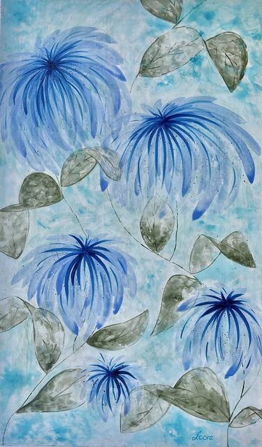 Original Modern Botanic Paintings by Jaroslava Garbelova