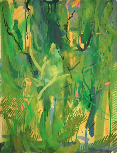 Original Abstract Painting by Franz Stanislaus Mrkvicka