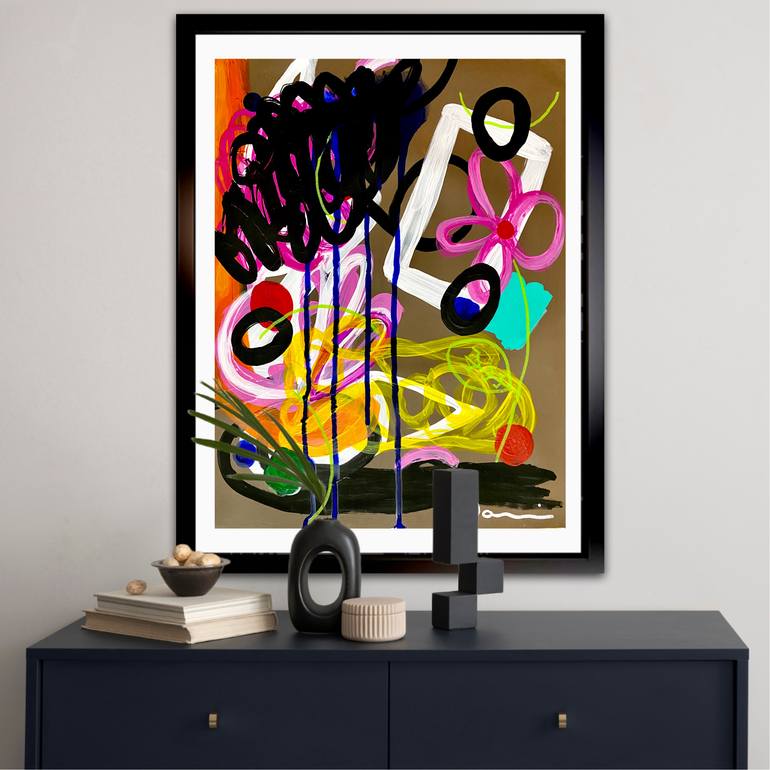 Original Abstract Expressionism Abstract Painting by Dani Wilson