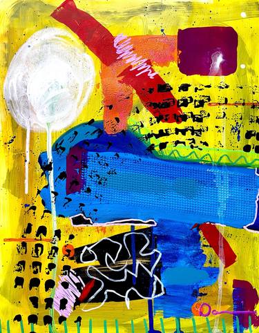 Original Abstract Expressionism Abstract Paintings by Dani Wilson