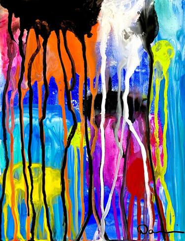 Original Abstract Expressionism Abstract Paintings by Dani Wilson