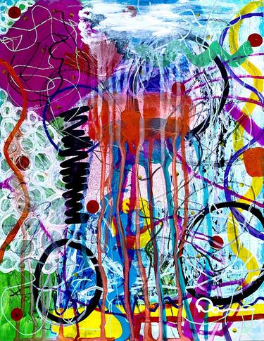 Print of Abstract Expressionism Abstract Mixed Media by Dani Wilson