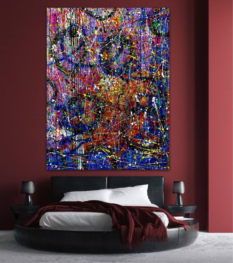 Original Abstract Expressionism Abstract Painting by Dani Wilson