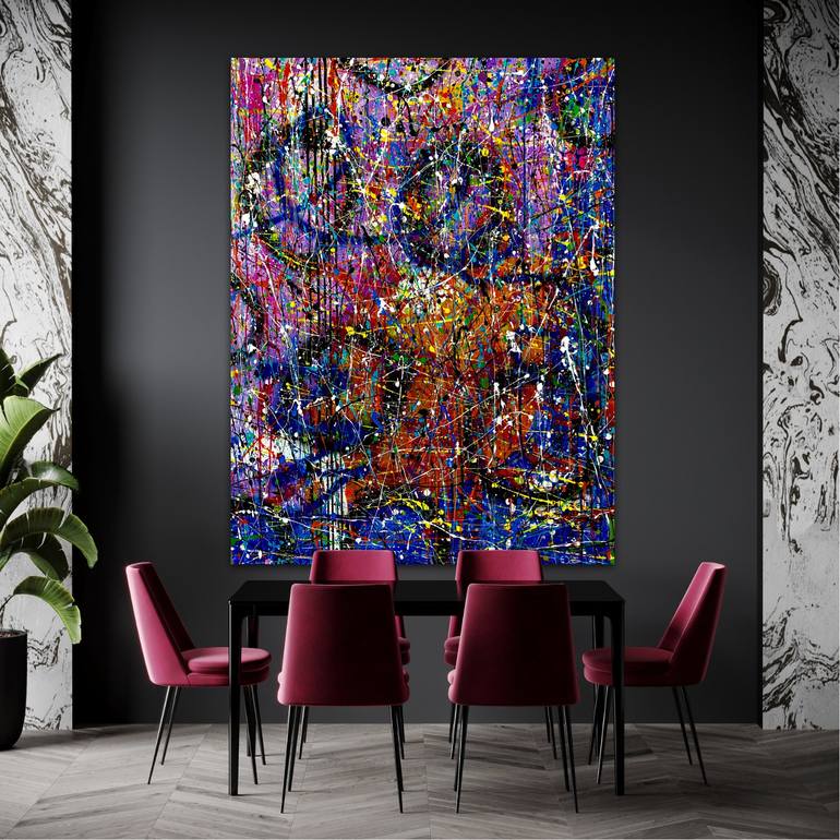 Original Abstract Expressionism Abstract Painting by Dani Wilson