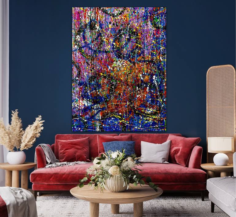 Original Abstract Expressionism Abstract Painting by Dani Wilson