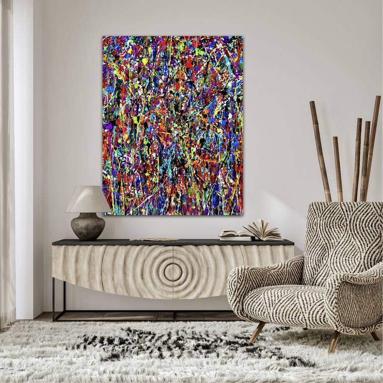 Original Abstract Expressionism Abstract Painting by Dani Wilson