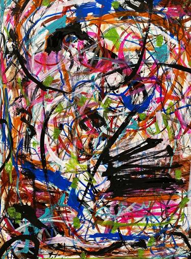 Original Abstract Mixed Media by Dani Wilson