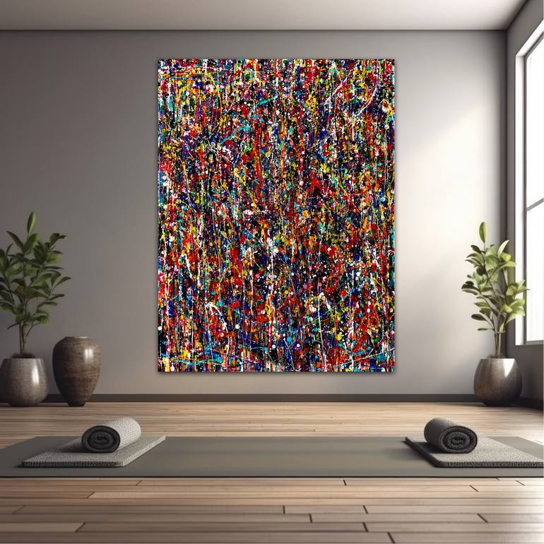 Original Abstract Expressionism Abstract Painting by Dani Wilson