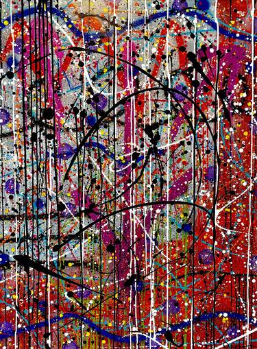 Original Abstract Expressionism Abstract Mixed Media by Dani Wilson