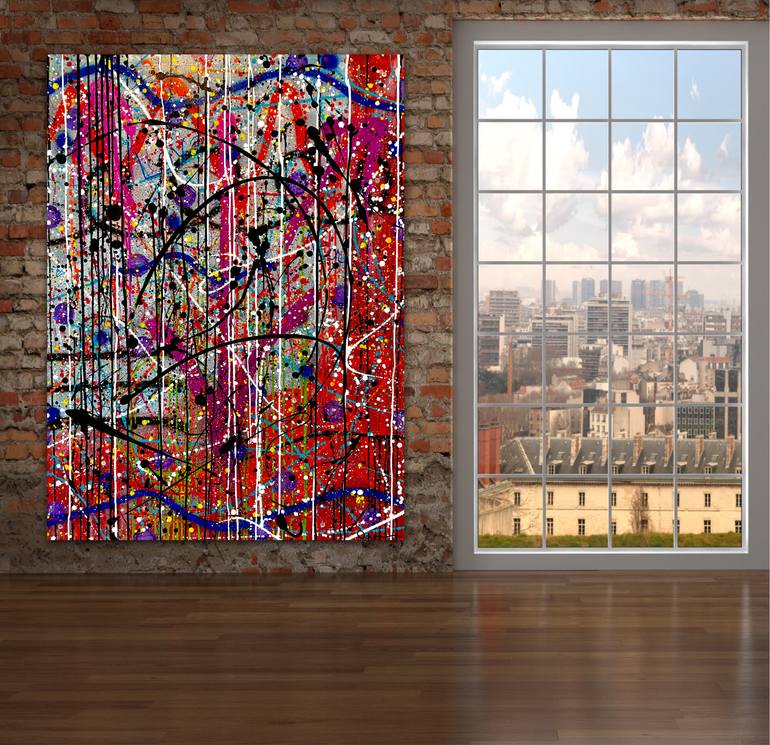 Original Abstract Expressionism Abstract Mixed Media by Dani Wilson