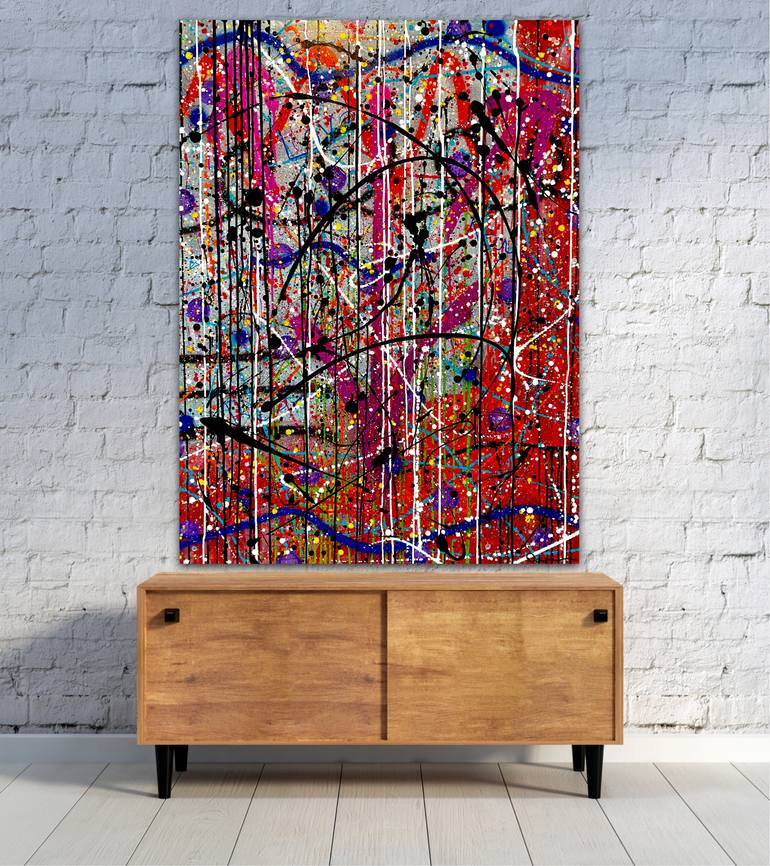 Original Abstract Expressionism Abstract Mixed Media by Dani Wilson