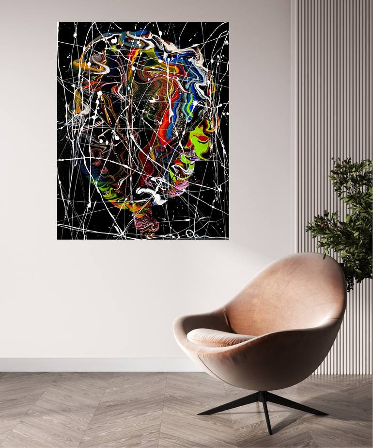 Original Abstract Expressionism Abstract Painting by Dani Wilson