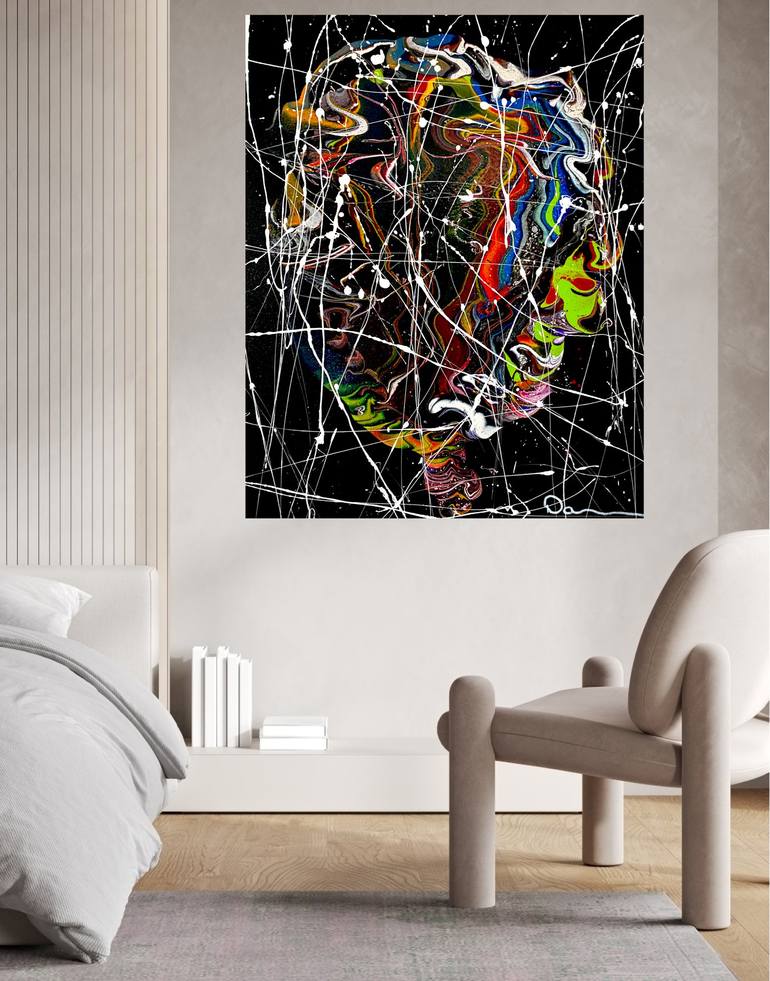 Original Abstract Expressionism Abstract Painting by Dani Wilson