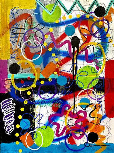 Original Abstract Mixed Media by Dani Wilson