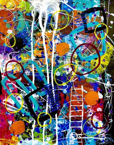 Original Abstract Expressionism Abstract Paintings by Dani Wilson