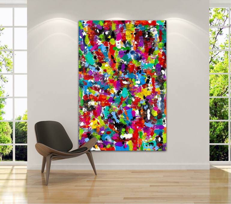 Original Abstract Expressionism Abstract Painting by Dani Wilson