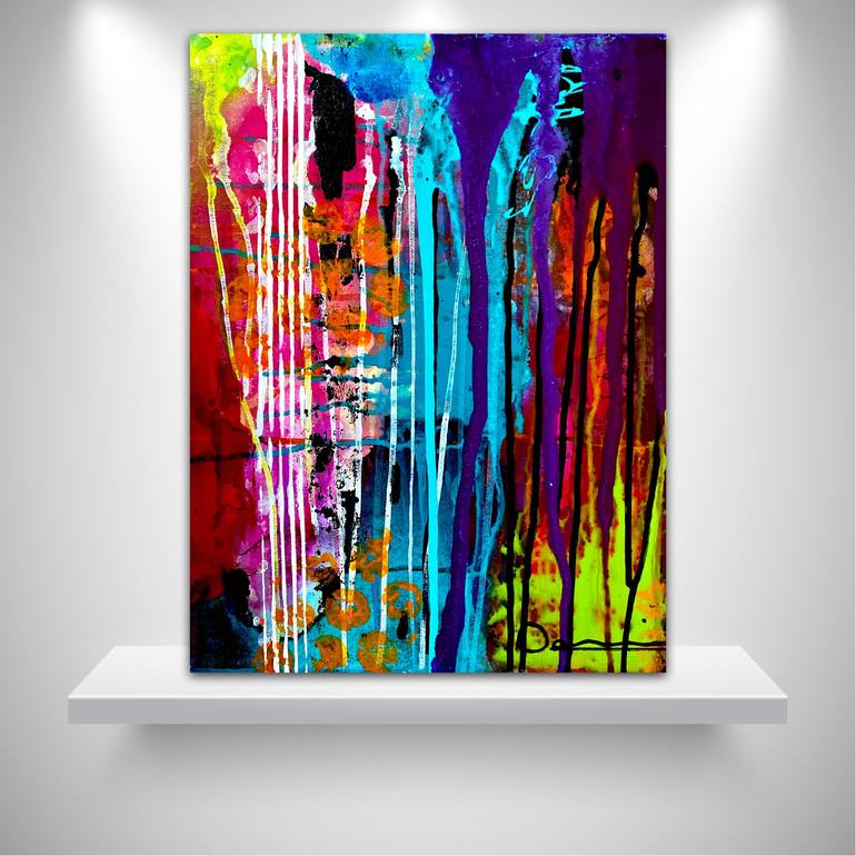 Original Abstract Expressionism Abstract Painting by Dani Wilson