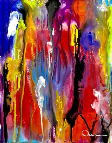 Original Abstract Expressionism Abstract Paintings by Dani Wilson