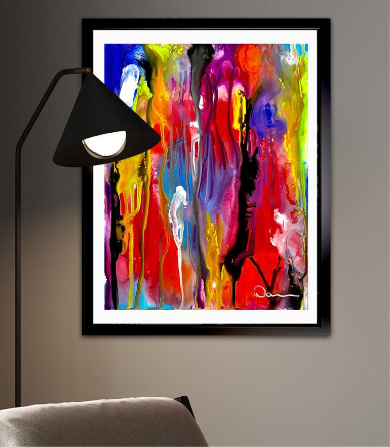 Original Abstract Expressionism Abstract Painting by Dani Wilson