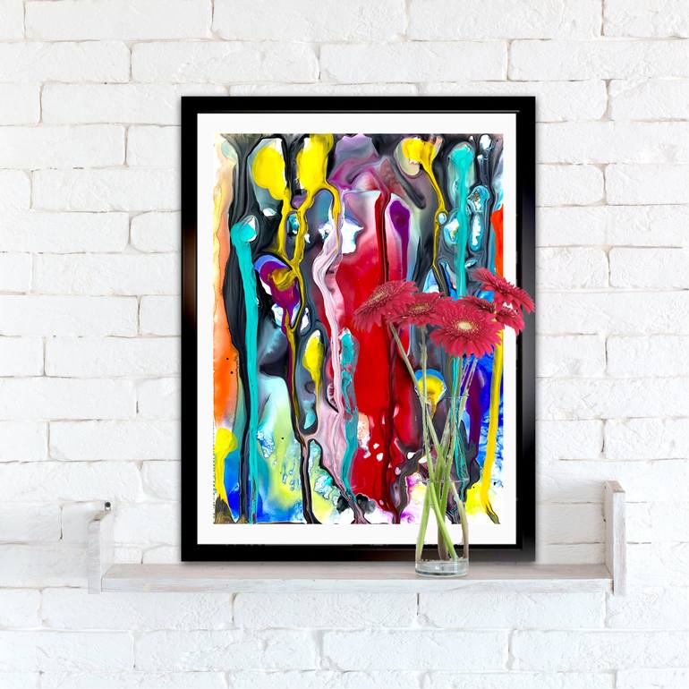 Original Abstract Expressionism Abstract Painting by Dani Wilson