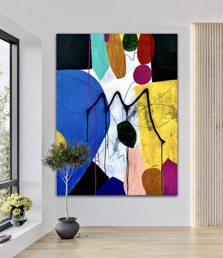 Original Abstract Expressionism Abstract Painting by Dani Wilson